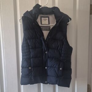 Abercrombie & Fitch Dark Blue Puffer Vest